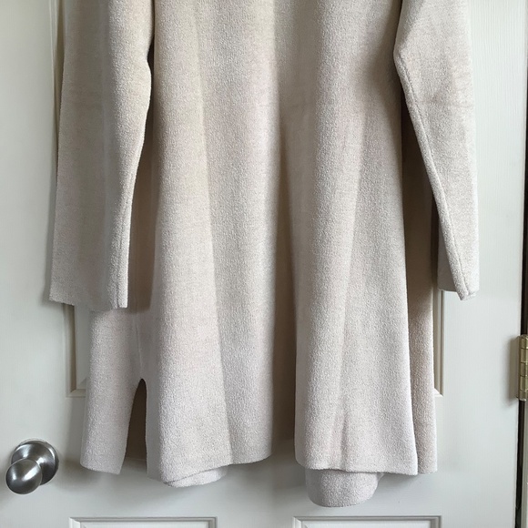 Barefoot Dreams Cozy Chic Ultra Lite Wide Collar Jacket Sand Dollar SZ XL - Picture 13 of 16